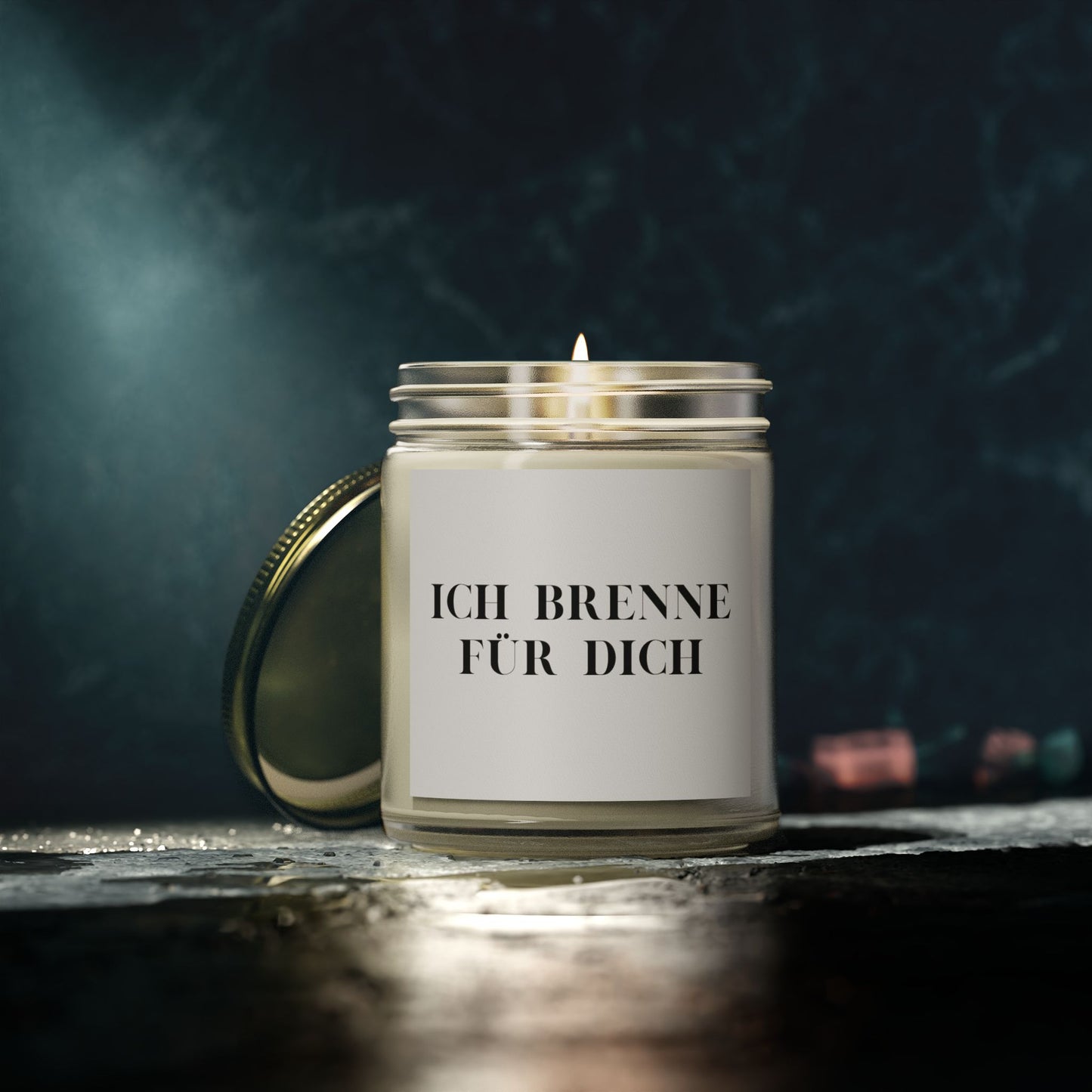 Duftkerze 200 Gramm - ICH BRENNE FÜR DICH