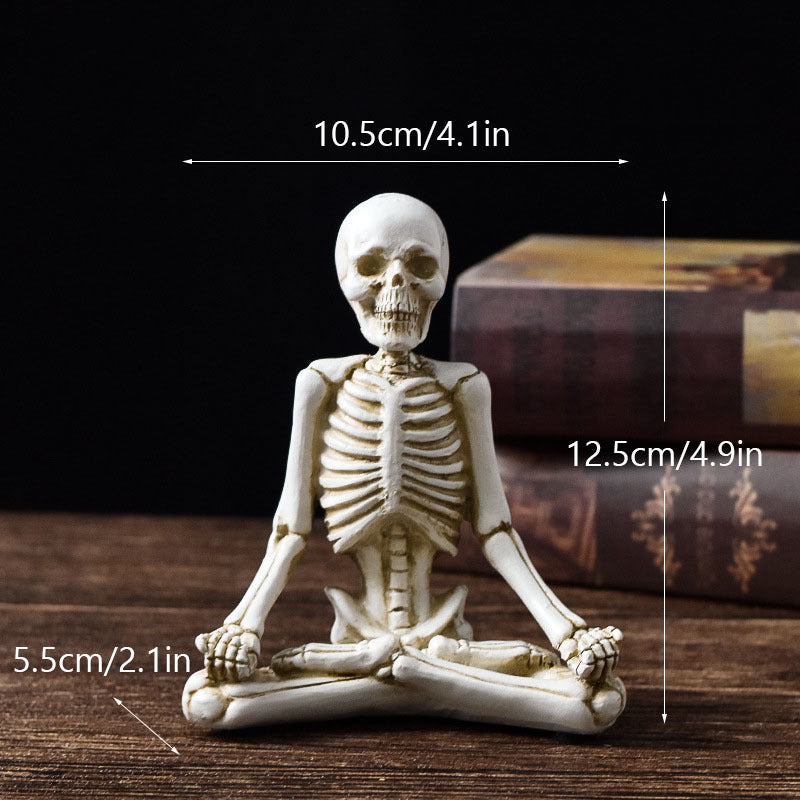 Skelett- Yogafiguren Dekoration Halloween