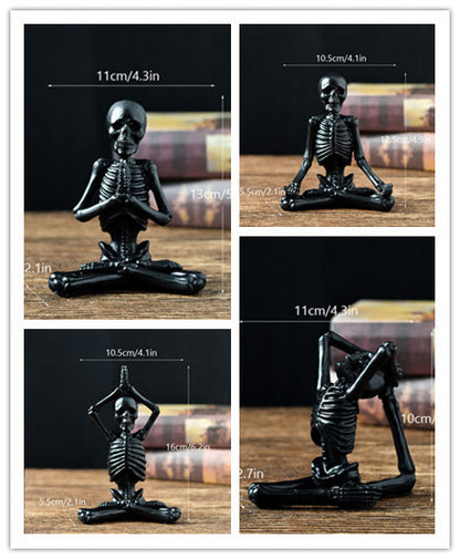 Skelett- Yogafiguren Dekoration Halloween