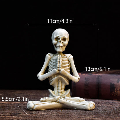 Skelett- Yogafiguren Dekoration Halloween