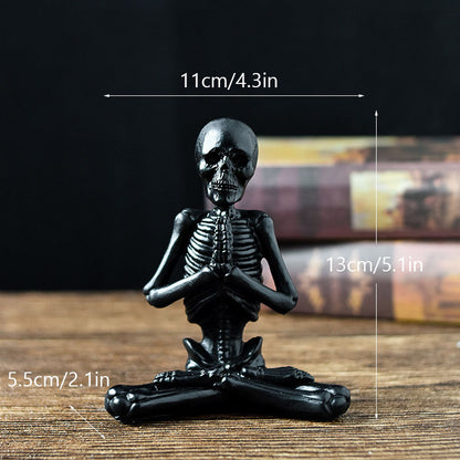 Skelett- Yogafiguren Dekoration Halloween