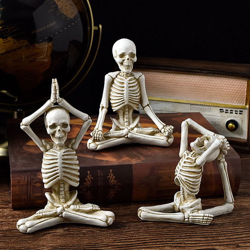 Skelett- Yogafiguren Dekoration Halloween