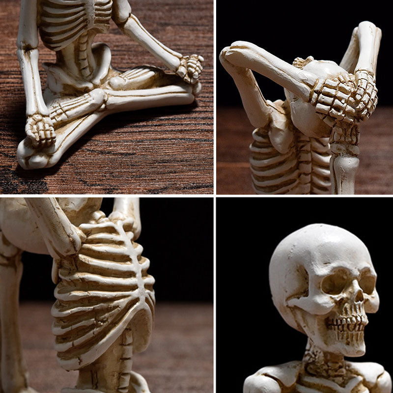 Skelett- Yogafiguren Dekoration Halloween