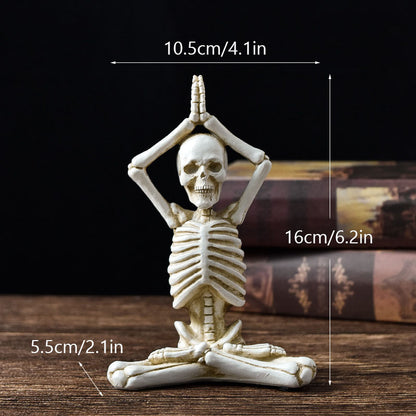 Skelett- Yogafiguren Dekoration Halloween