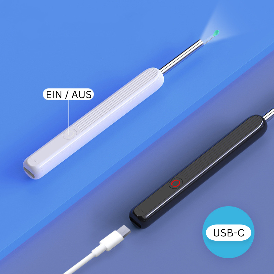 EarSight Pro - Ohrreinigungs-Set mit LED und HD Kamera