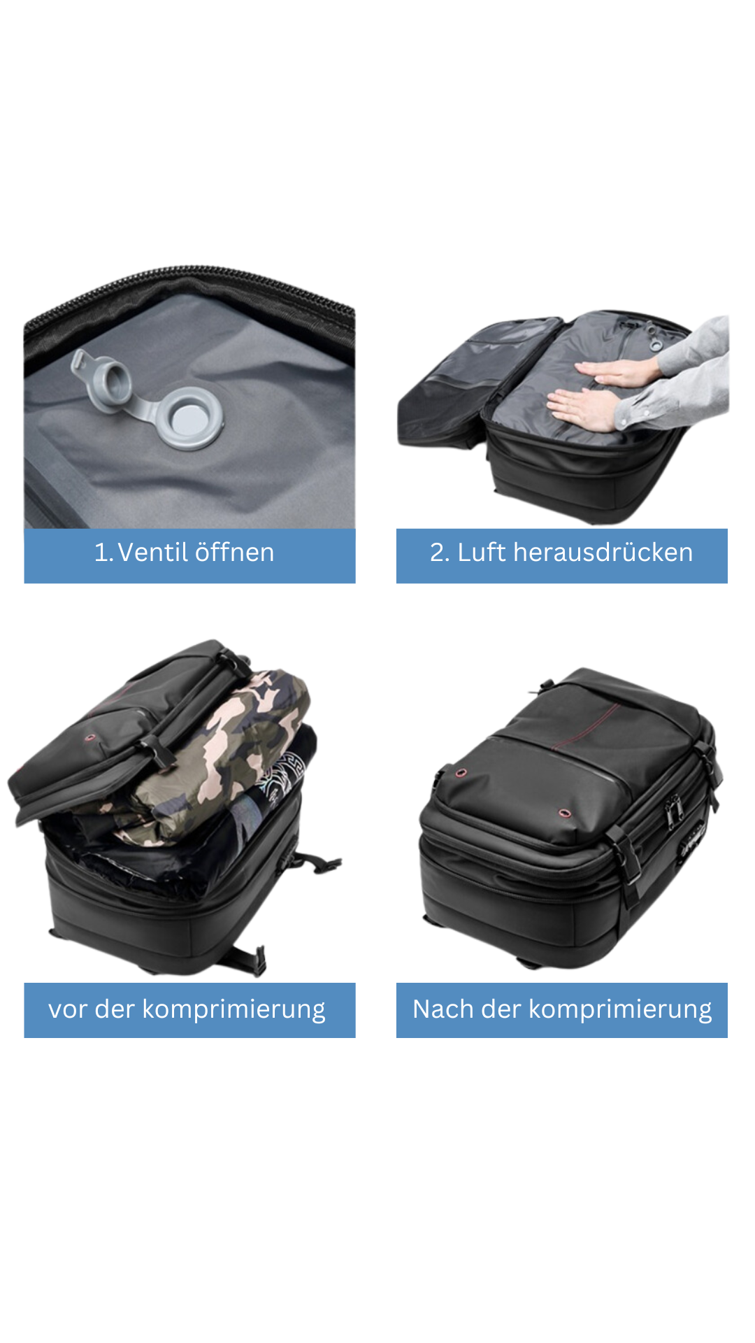 All-in-One Handgepäck Reise Rucksack