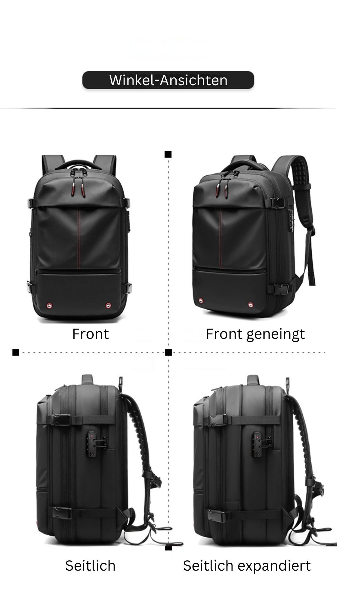 All-in-One Handgepäck Reise Rucksack