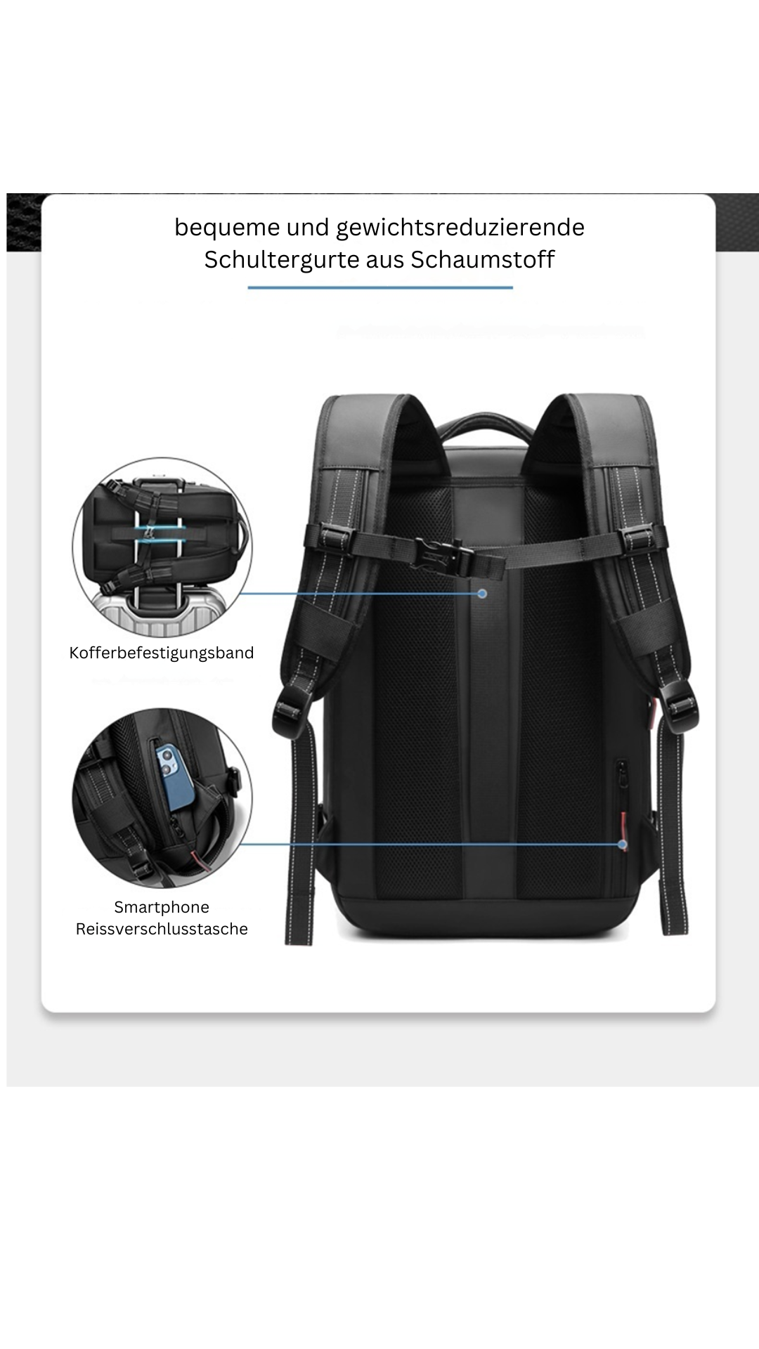 All-in-One Handgepäck Reise Rucksack