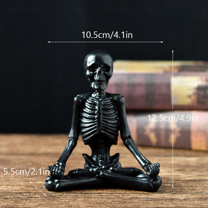 Skelett- Yogafiguren Dekoration Halloween